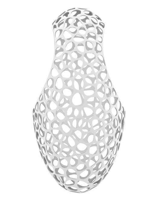Bird Feeder - Mobius Egg Voronoi 3D print model_3