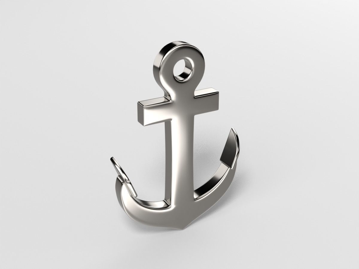 Anchors pendant and bracelet 3D Model Collection_10