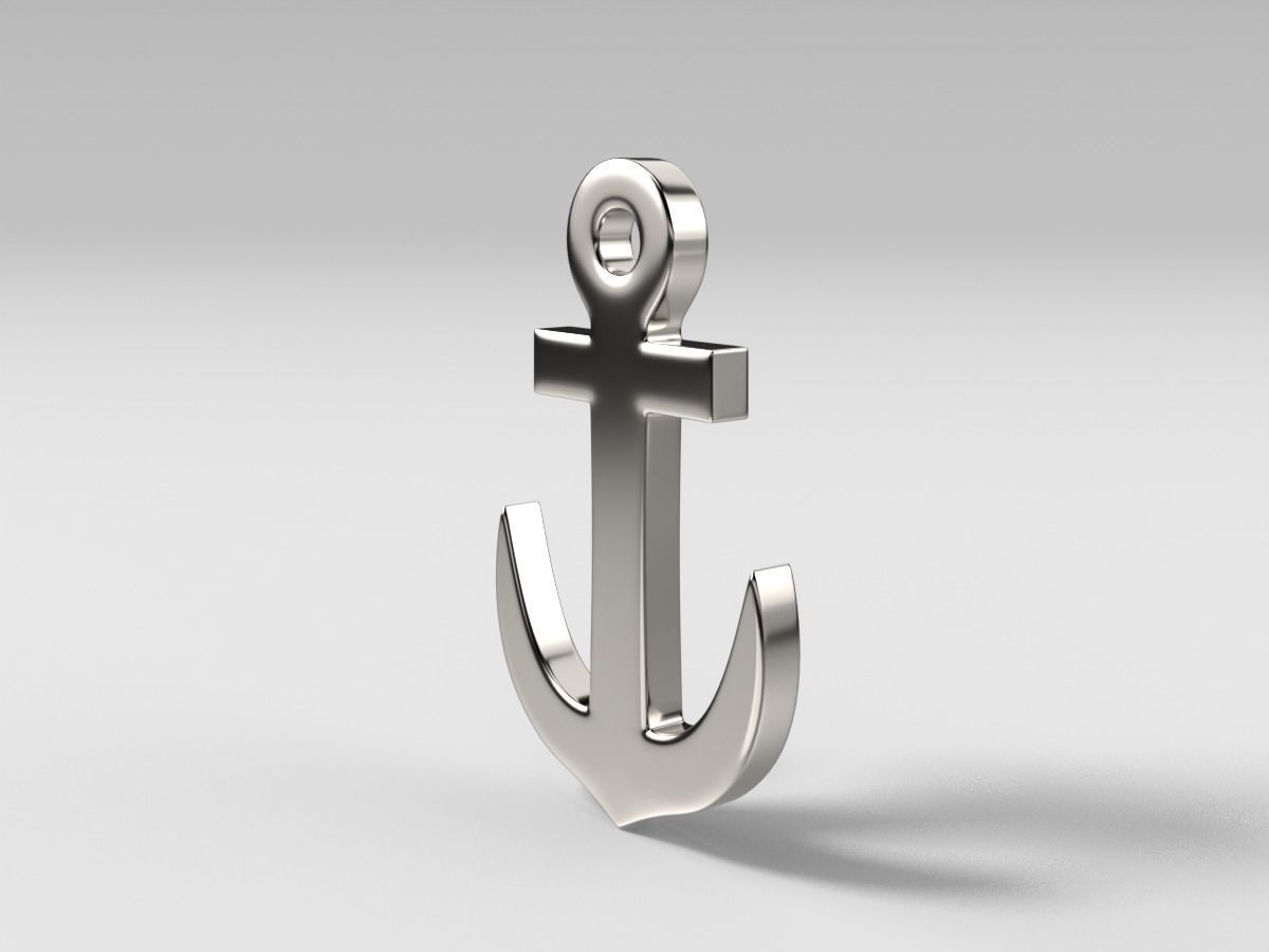 Anchors pendant and bracelet 3D Model Collection_12