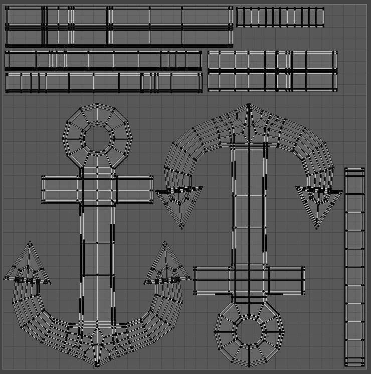 Anchors pendant and bracelet 3D Model Collection_20