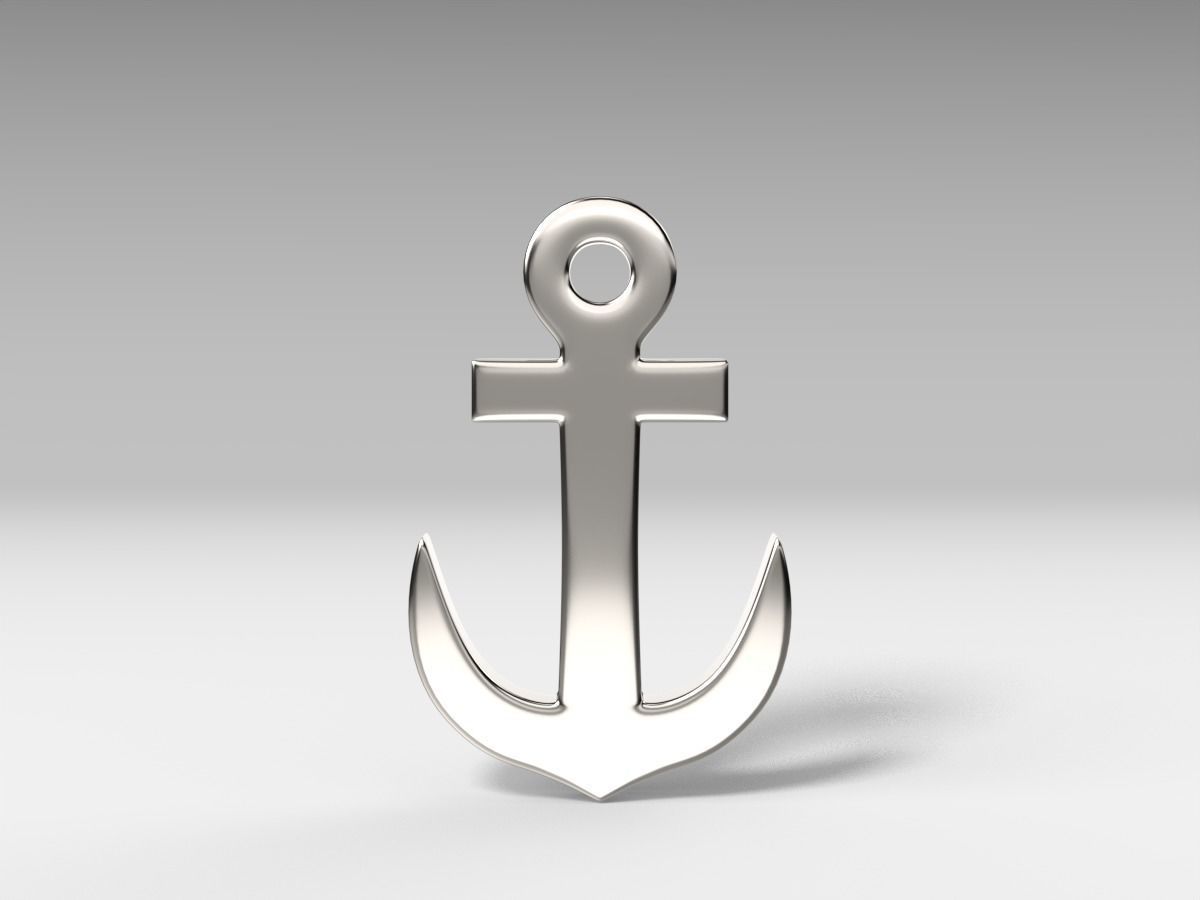 Anchors pendant and bracelet 3D Model Collection_11