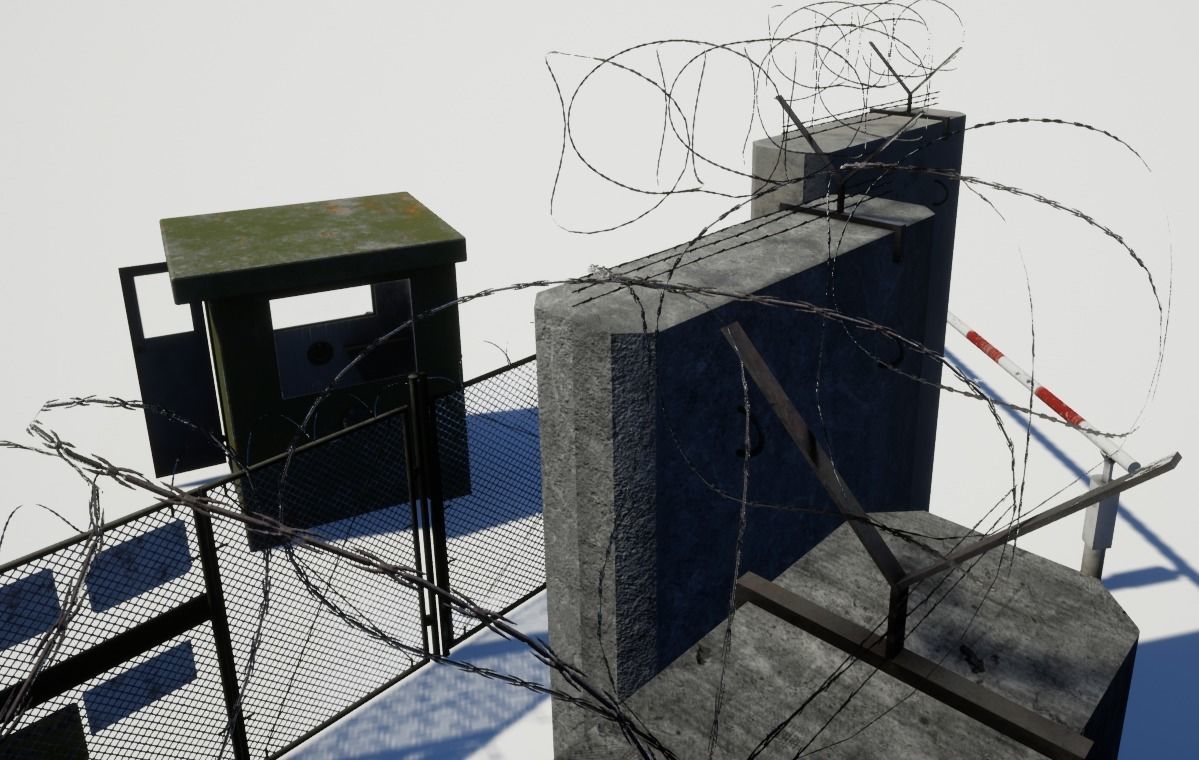Military pack for checkpoints Low-poly 3D model_14