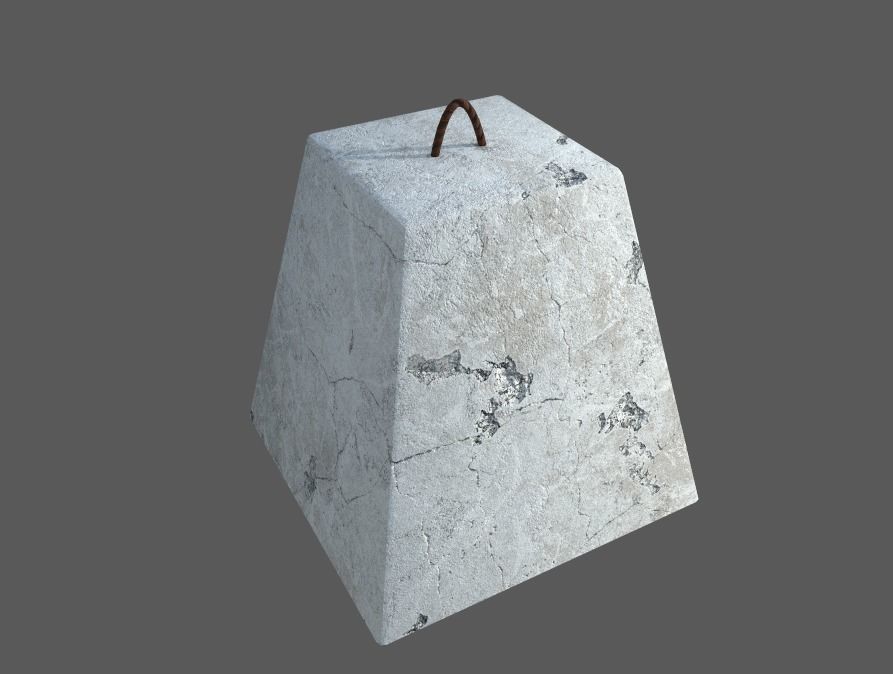 Military pack for checkpoints Low-poly 3D model_8