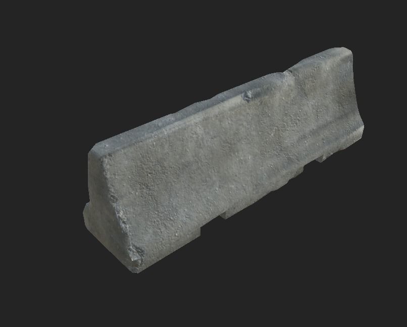 Military pack for checkpoints Low-poly 3D model_1