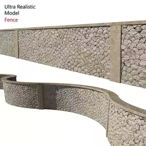 Ultra realistic Stone fence