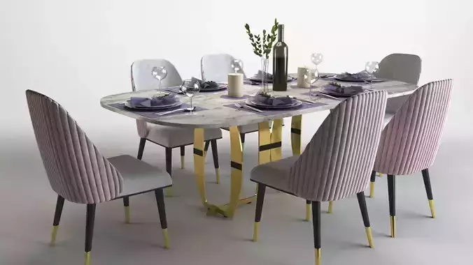   Convivio Table and Diva S-b chairs