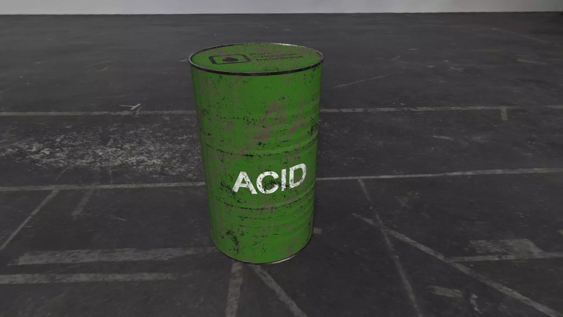 Barrel 200L Free low-poly 3D model