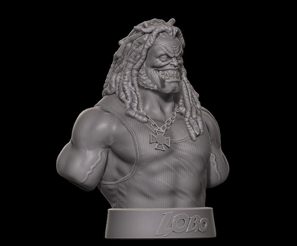 Lobo bust -  fanart   3D print model_3