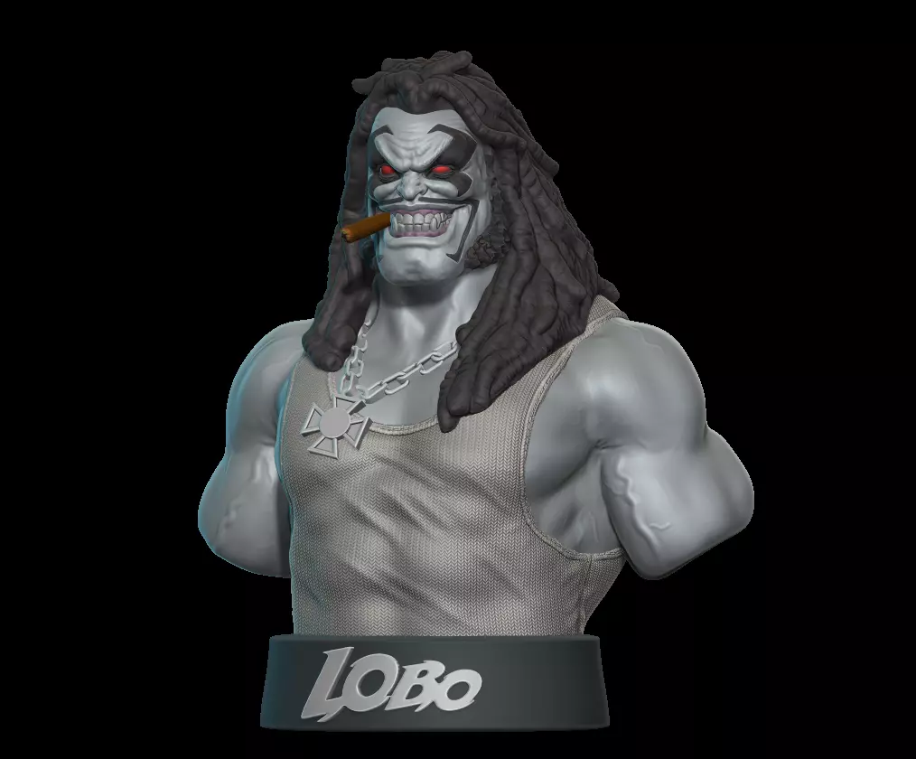 Lobo bust -  fanart   3D print model_0