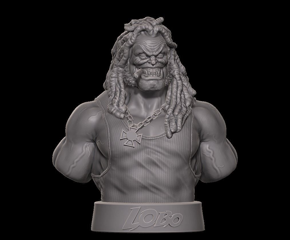 Lobo bust -  fanart   3D print model_2