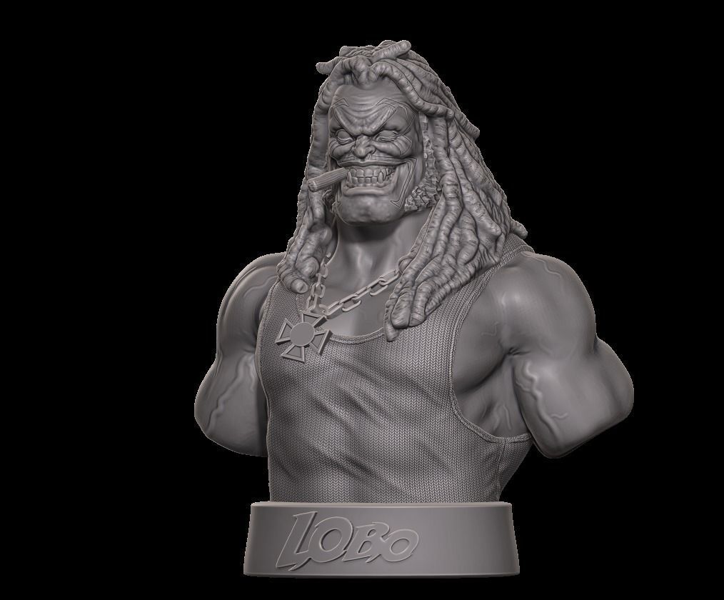 Lobo bust -  fanart   3D print model_4