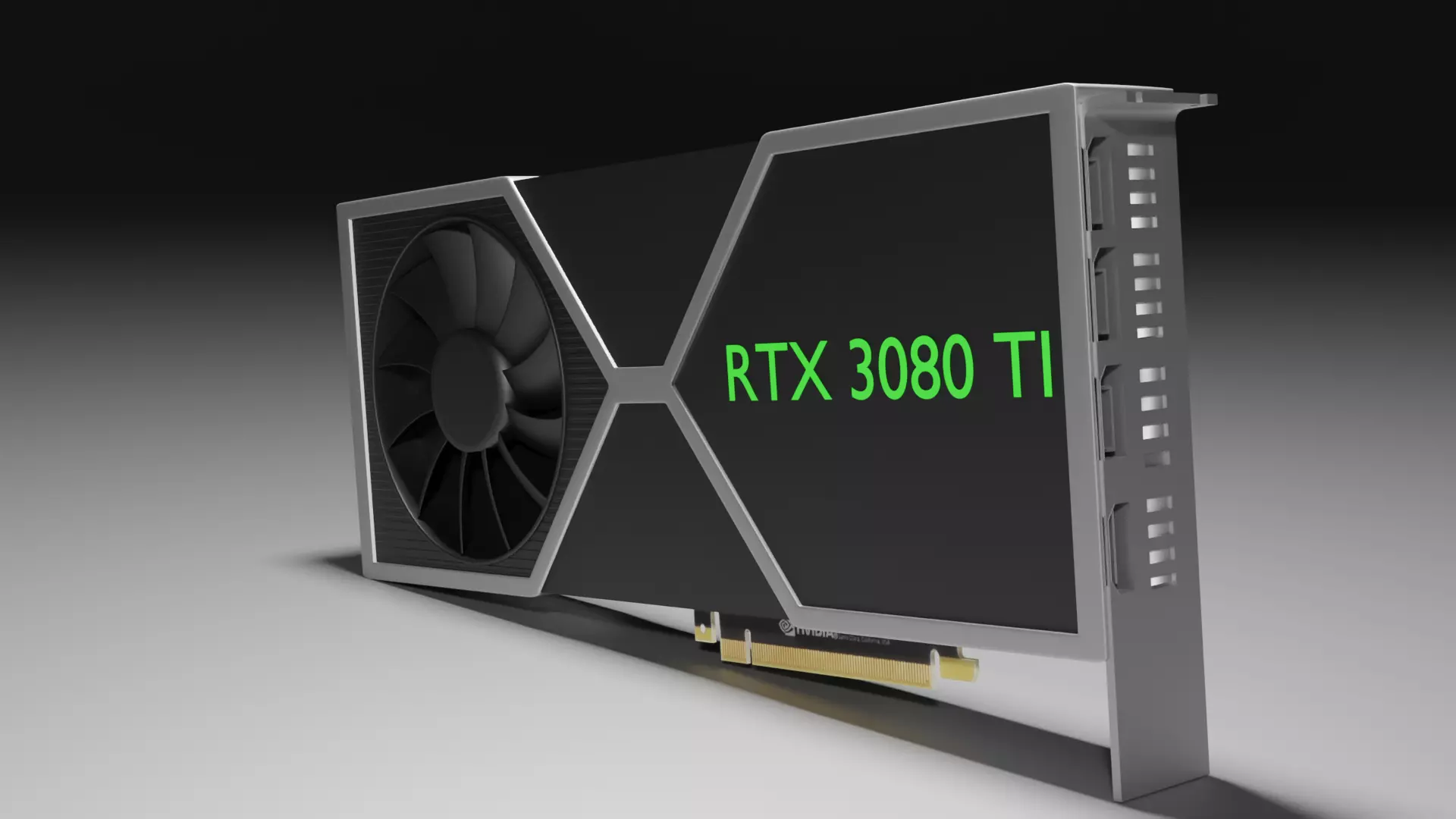RTX 3080 TI 3D MODEL Low-poly 3D model_0