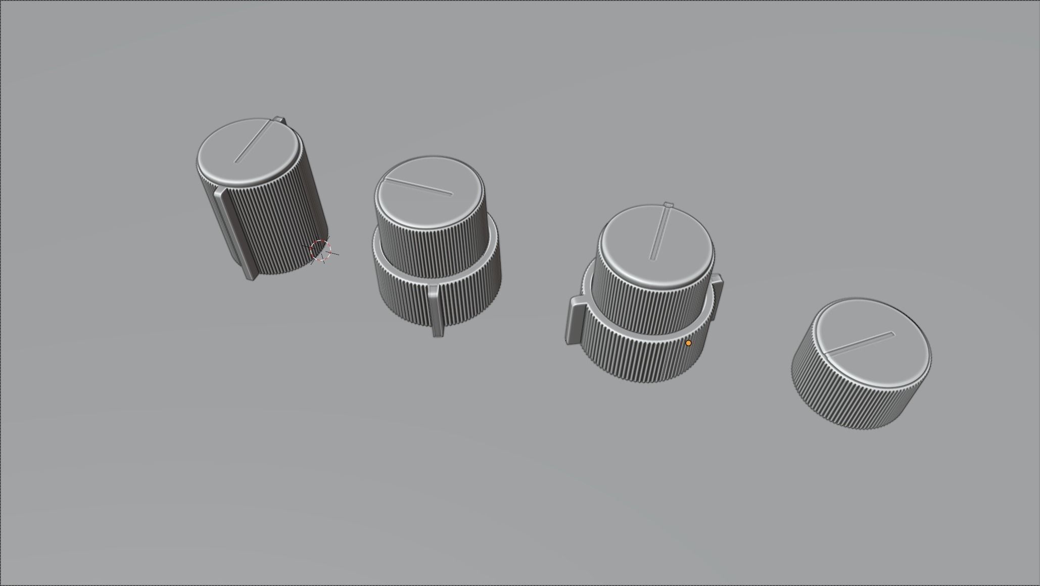 Neve 31102 Console Audio Knobs 3D model_1