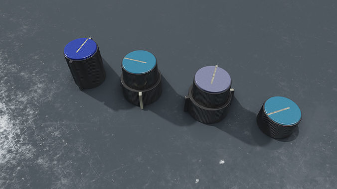 Neve 31102 Console Audio Knobs 3D model