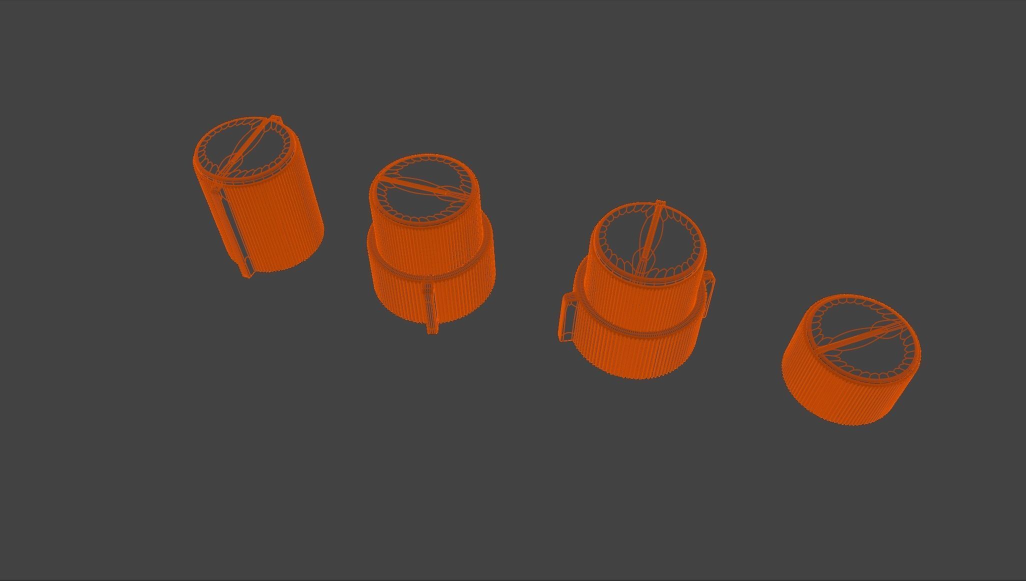 Neve 31102 Console Audio Knobs 3D model_2