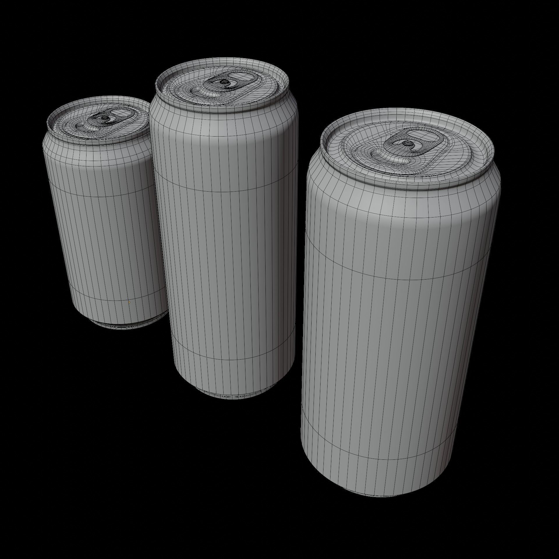 Beer Can Pack 03 3D model_8
