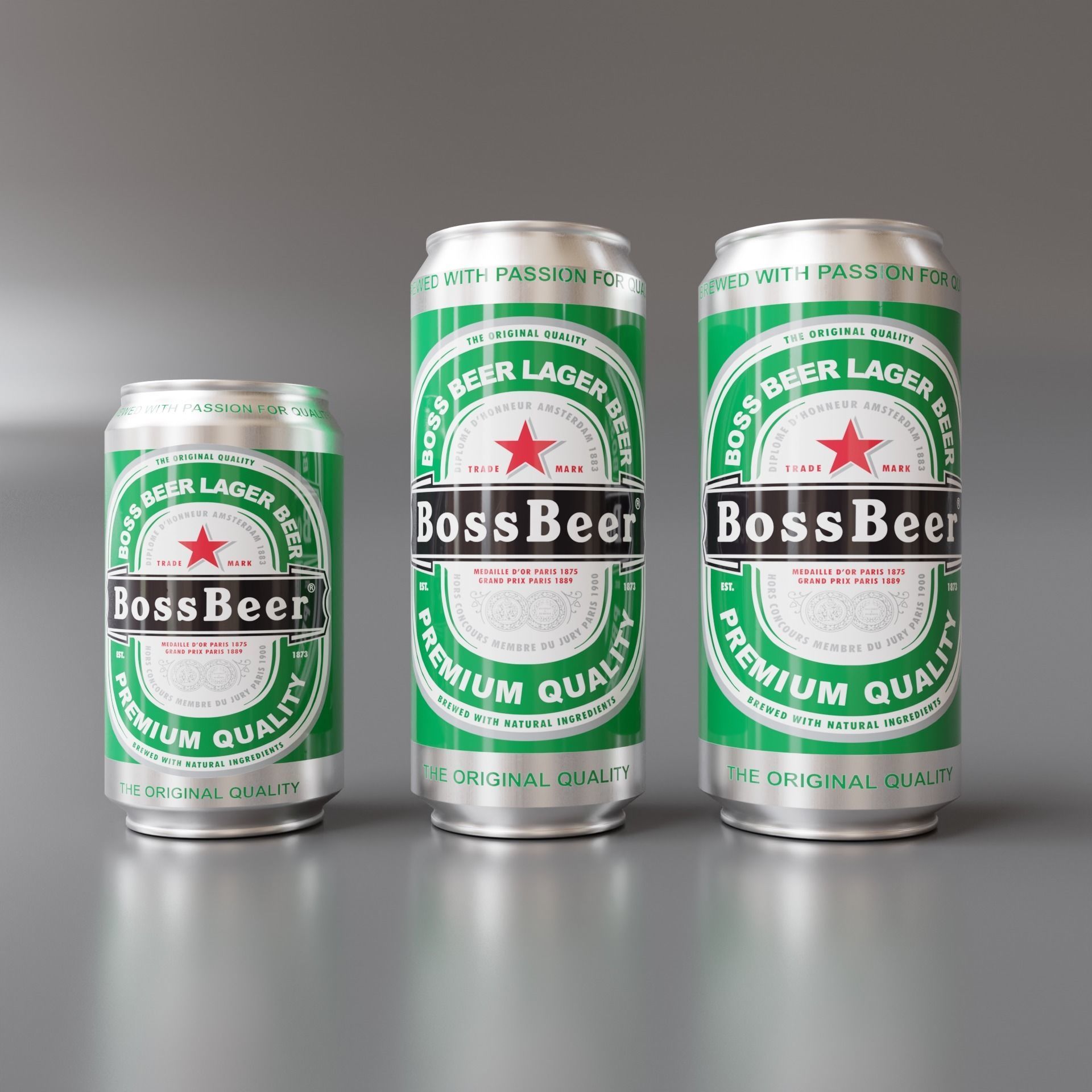 Beer Can Pack 03 3D model_2