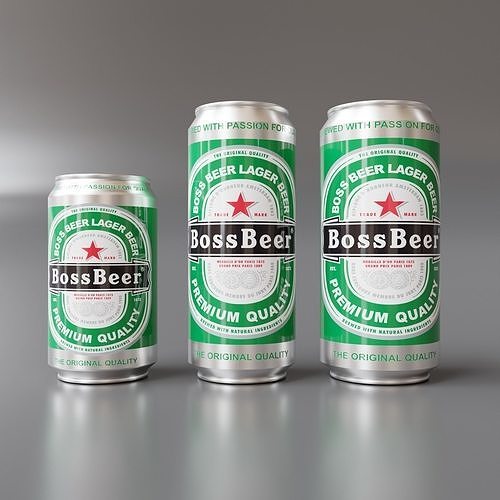 Beer Can Pack 03 3D model 3