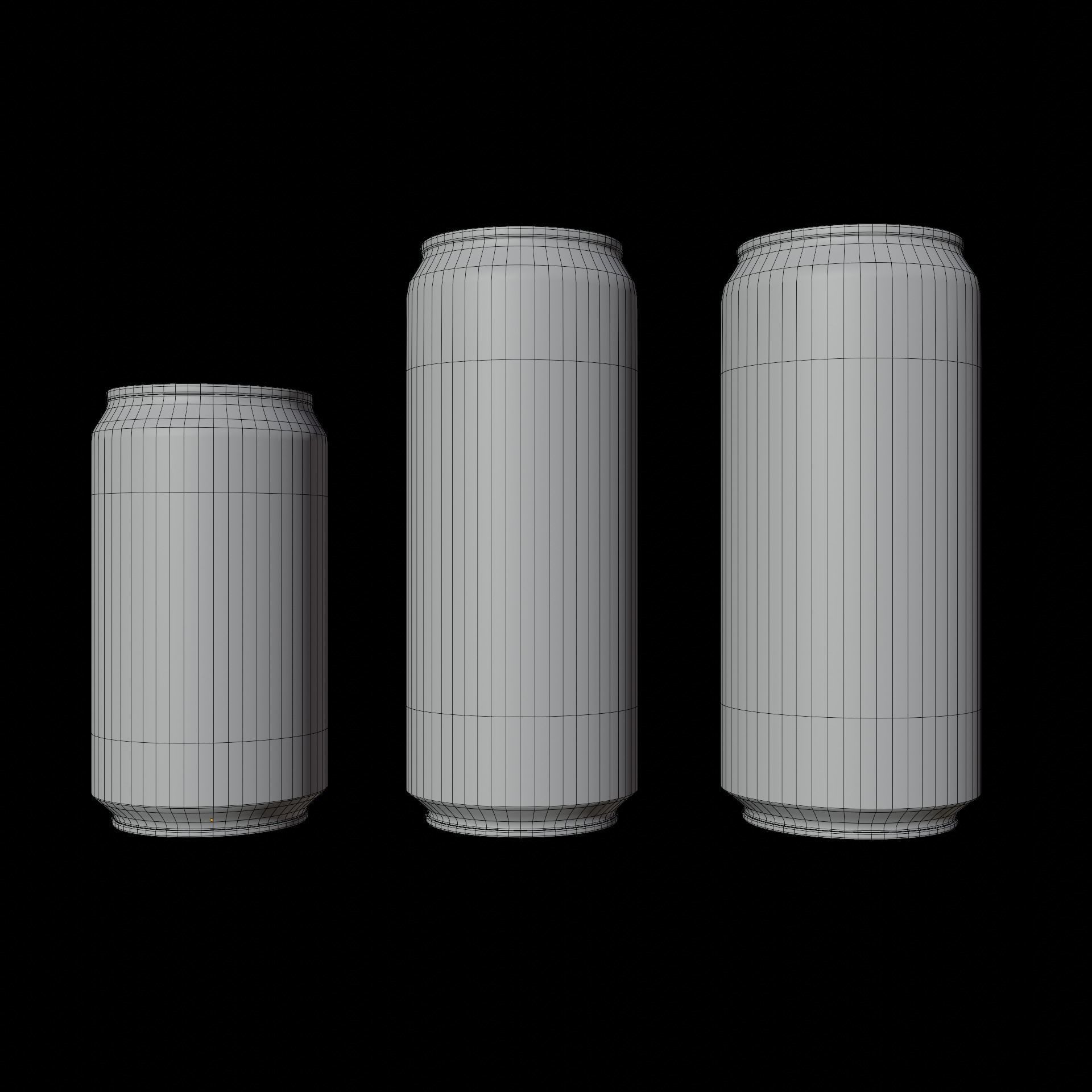 Beer Can Pack 03 3D model_7