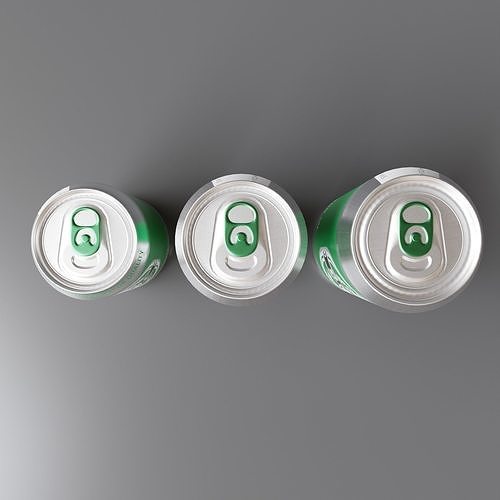Beer Can Pack 03 3D model 5