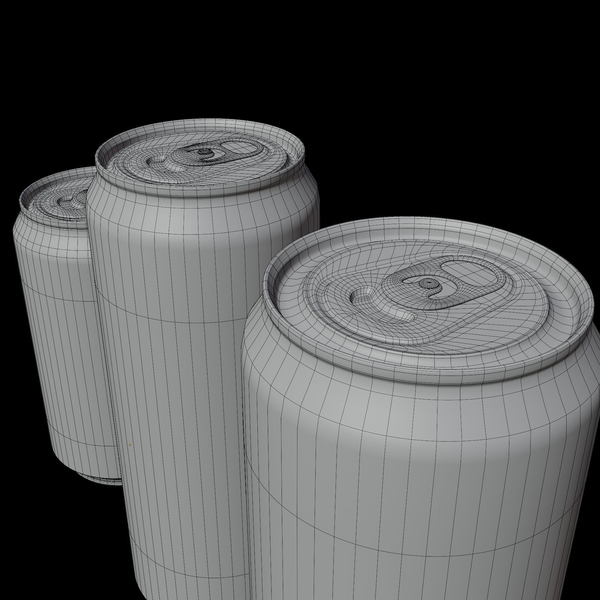 Beer Can Pack 03 3D model_10