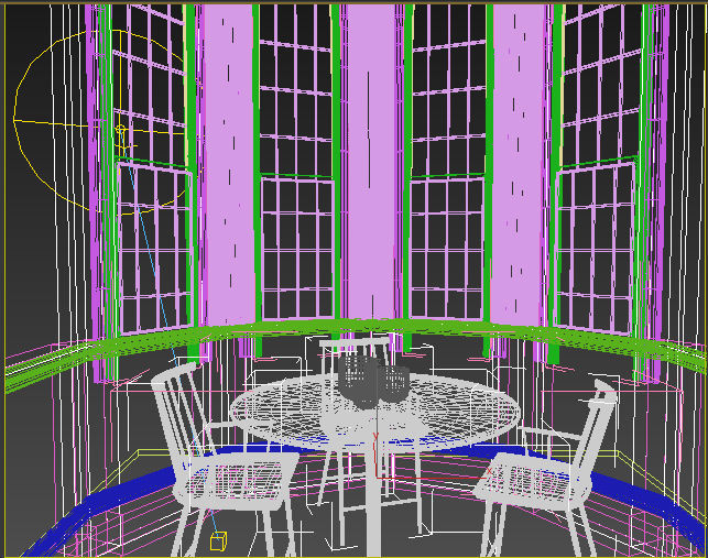 european dining 3D model_4