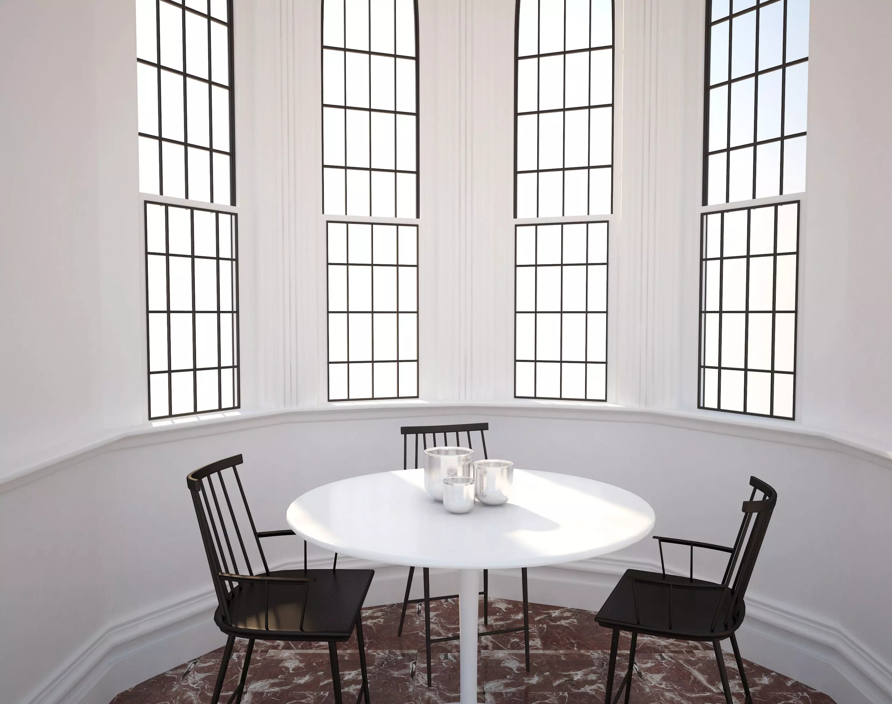 european dining 3D model_0