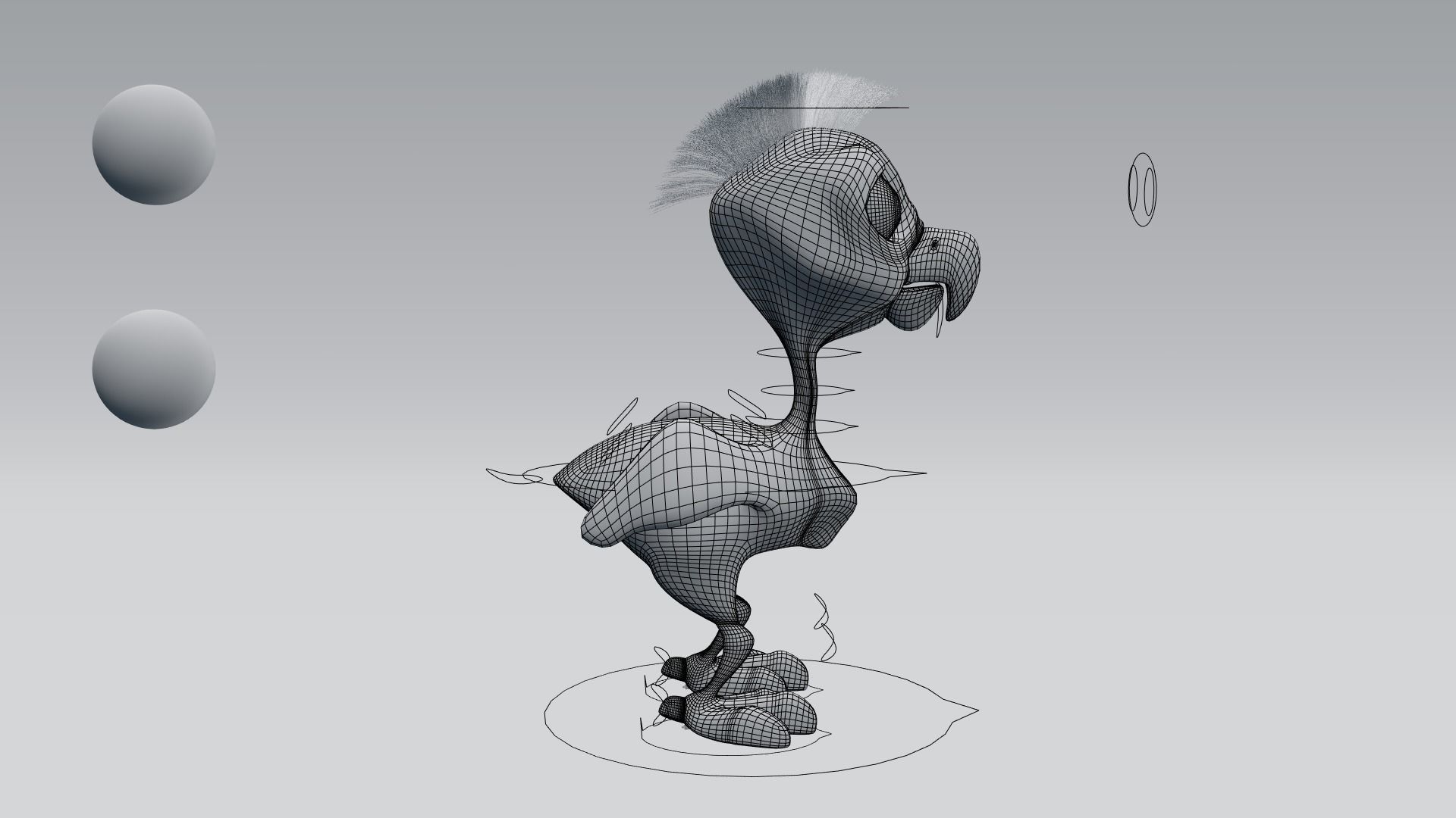 Cartoon chicken Low-poly 3D model_7
