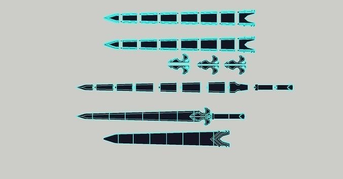 NIGHT SKY SWORD 3D print model