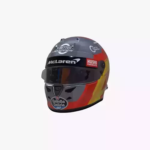 Sainz helmet 2020 Low-poly 3D model