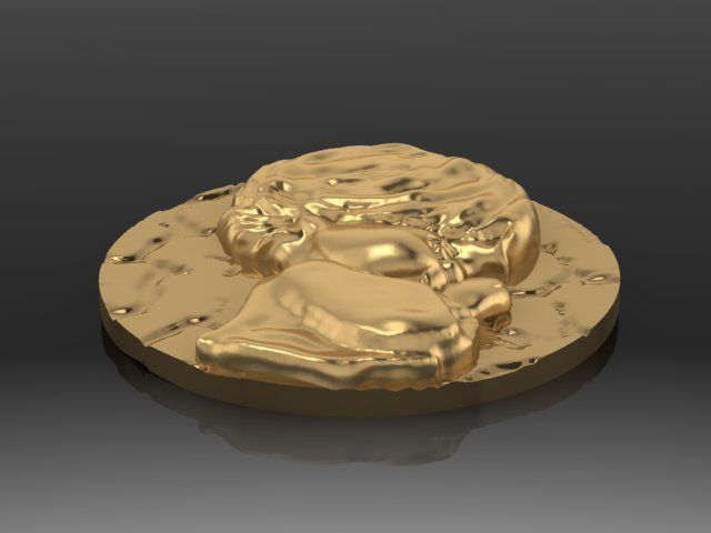 baby pendant 3D print model_20