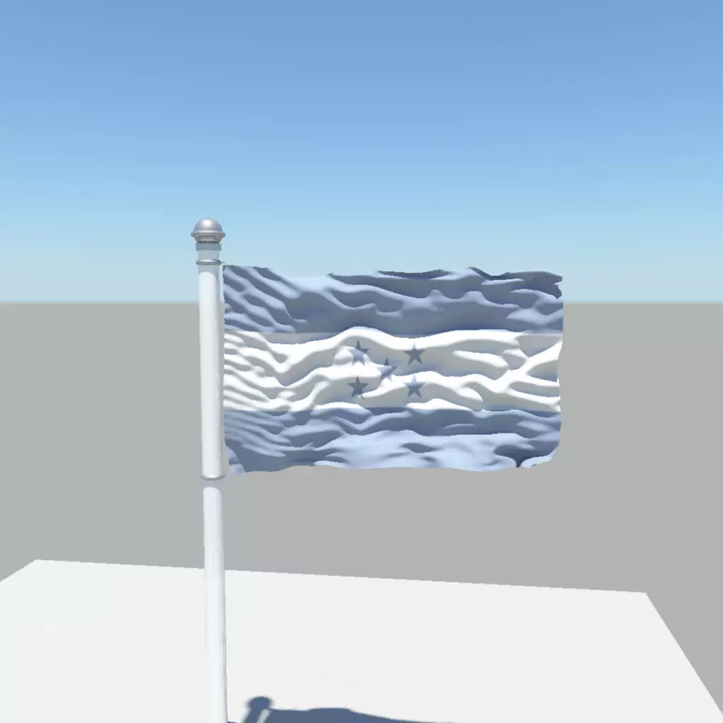 Honduras flag 3D model