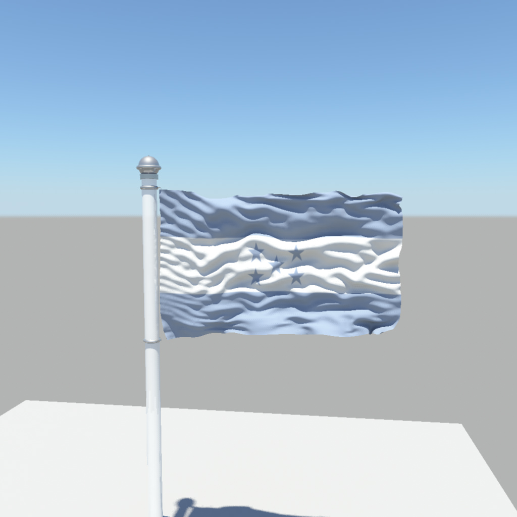 Honduras flag 3D model