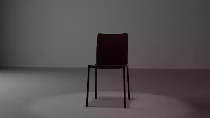Dining chair model with texture