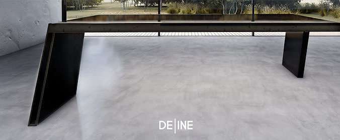 Zed Light Dining Table 3D model
