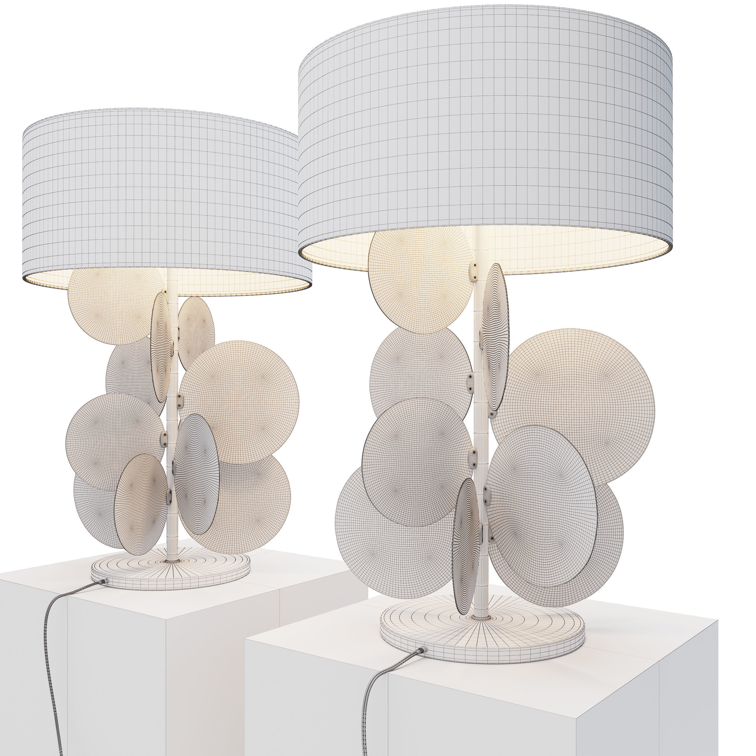 Lampe Pastilles 3D model_5