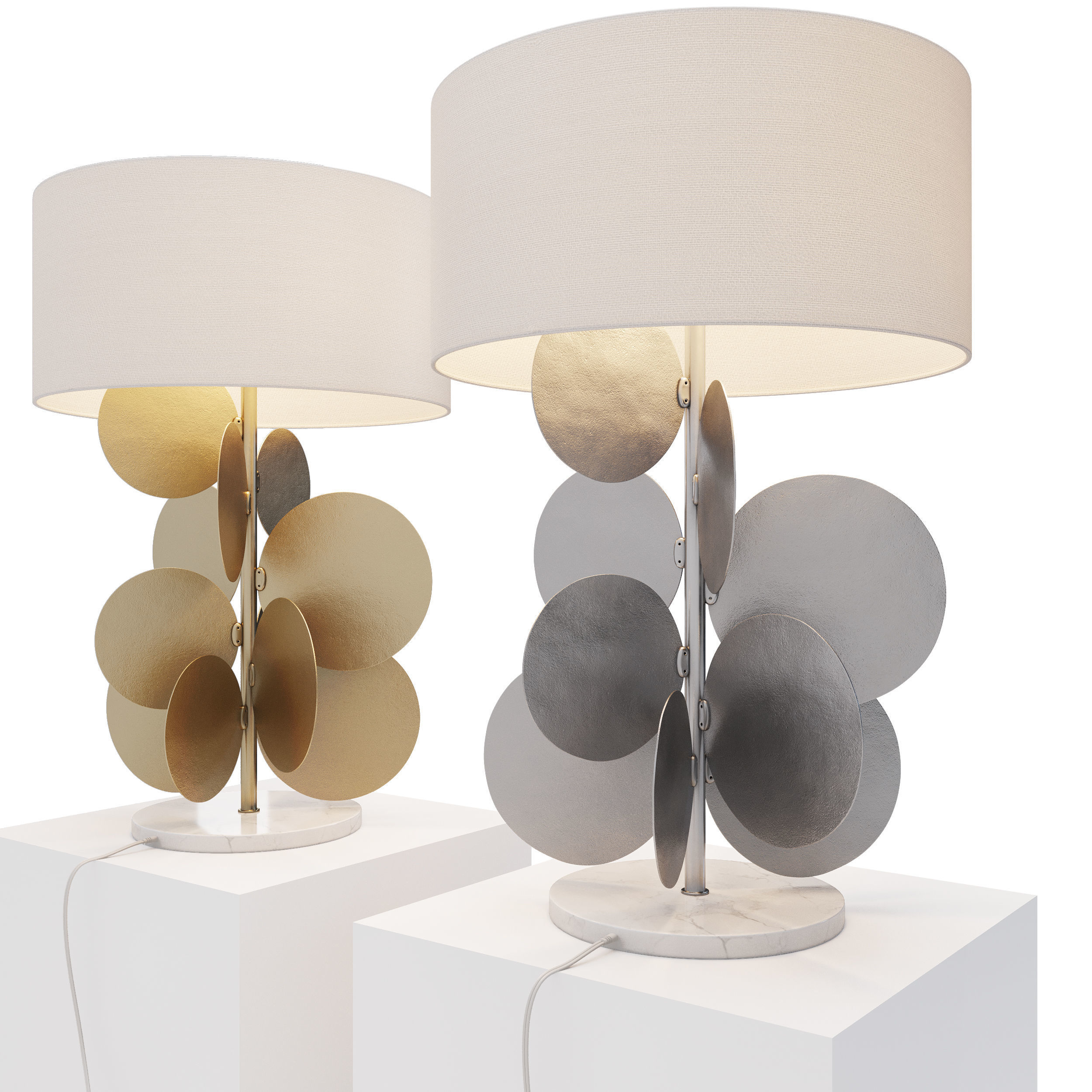 Lampe Pastilles 3D model_4