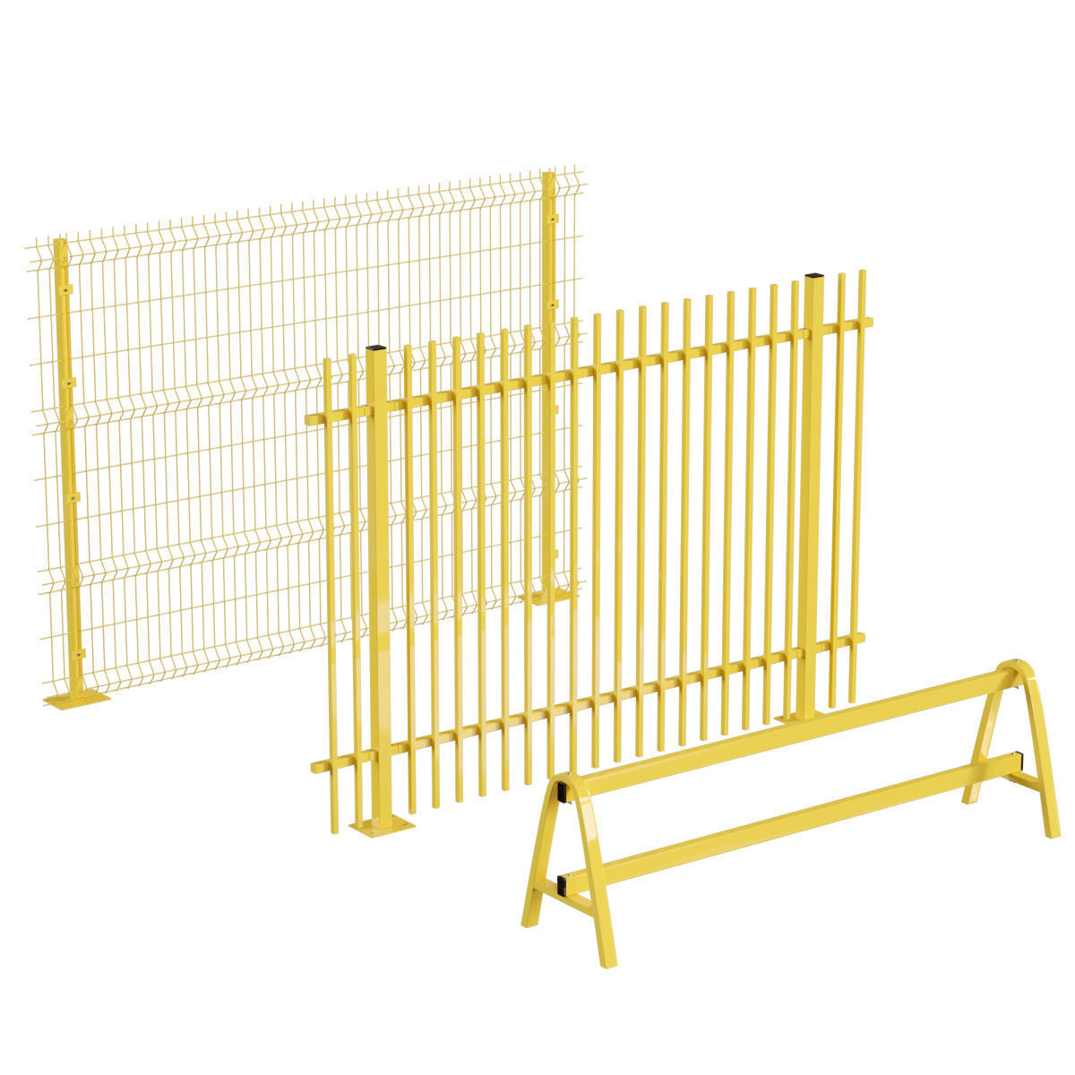 Sliding Gates and Fence 3D model_2