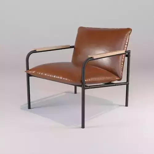 Wesley Faux Leather Lounge Chair