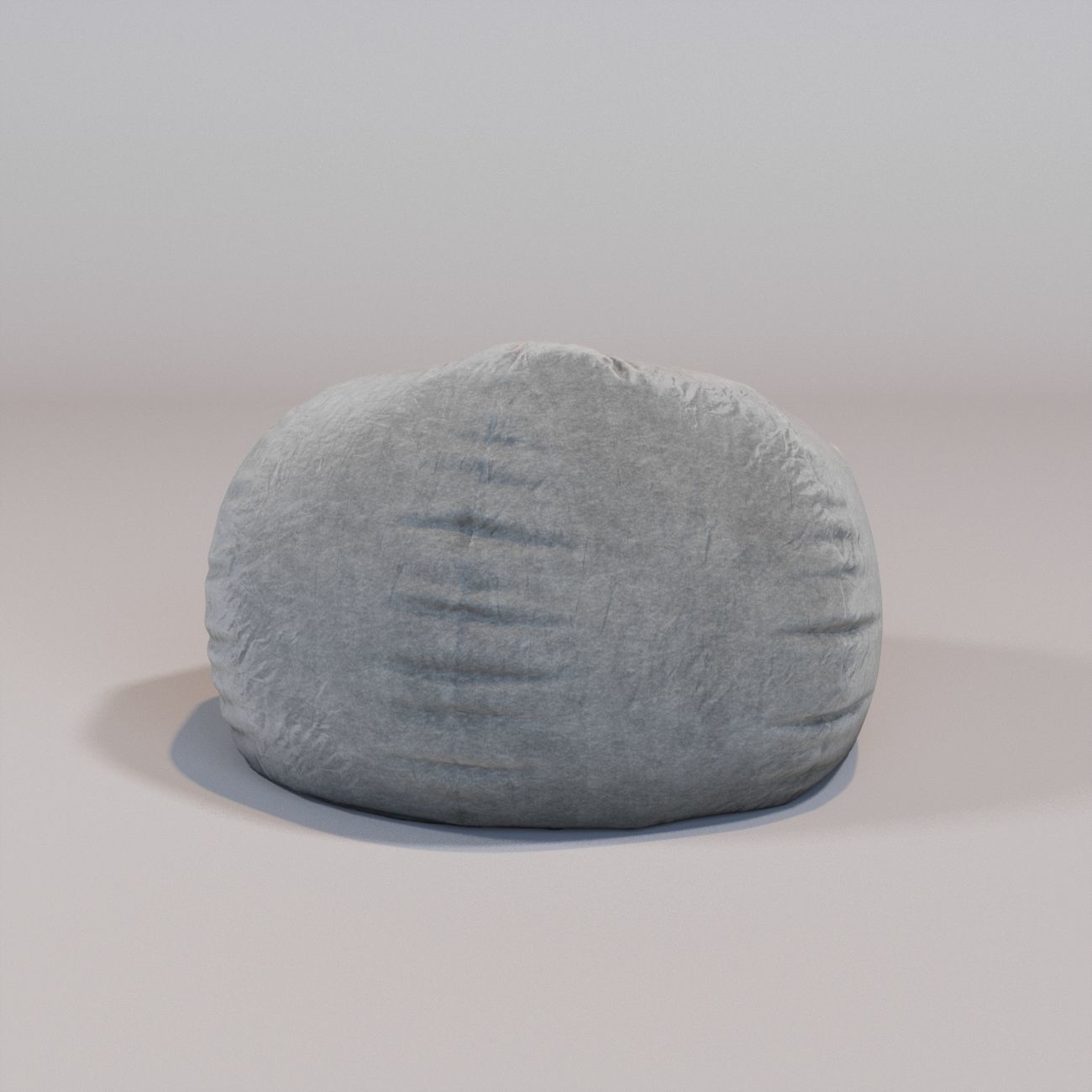 round bean bag 3D model_3