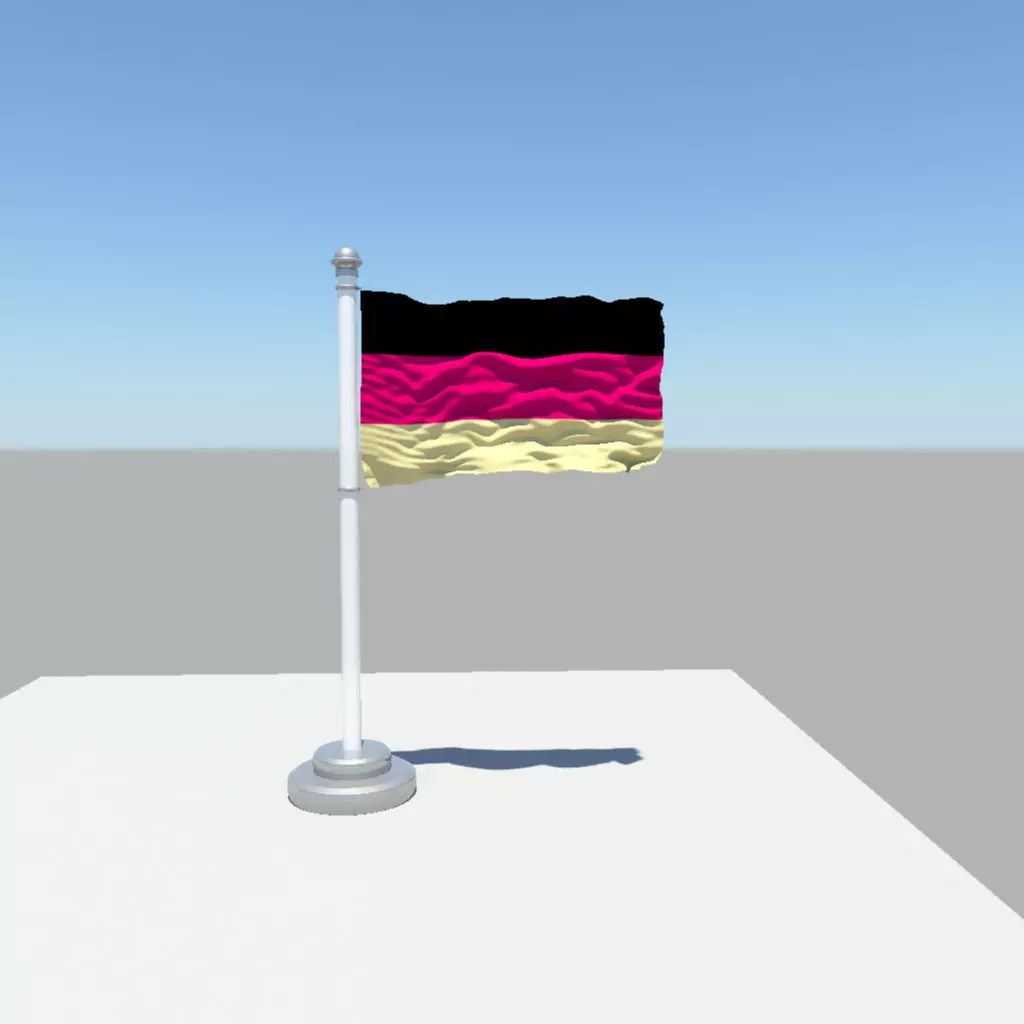 Germany flag 3D model