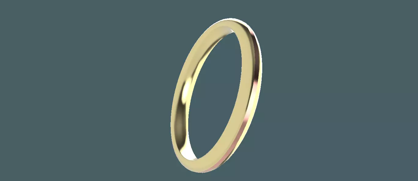 Classic Womens Band with Inlay Free 3D print model