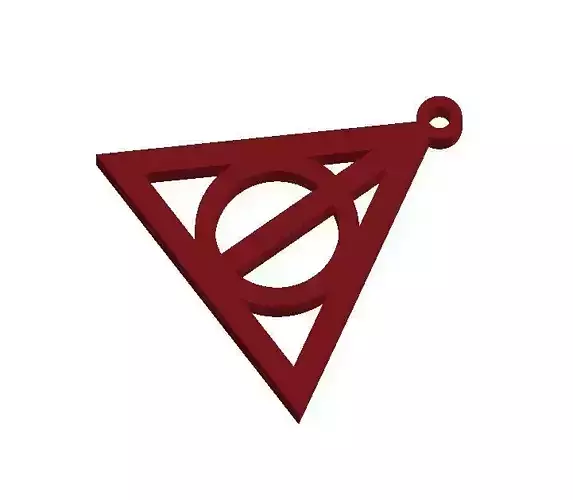 simple harry potter keychain for kids 3D print model