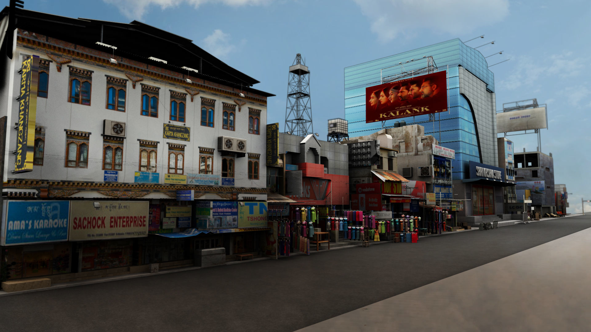 market bazaar street road 3d model 3D model_60