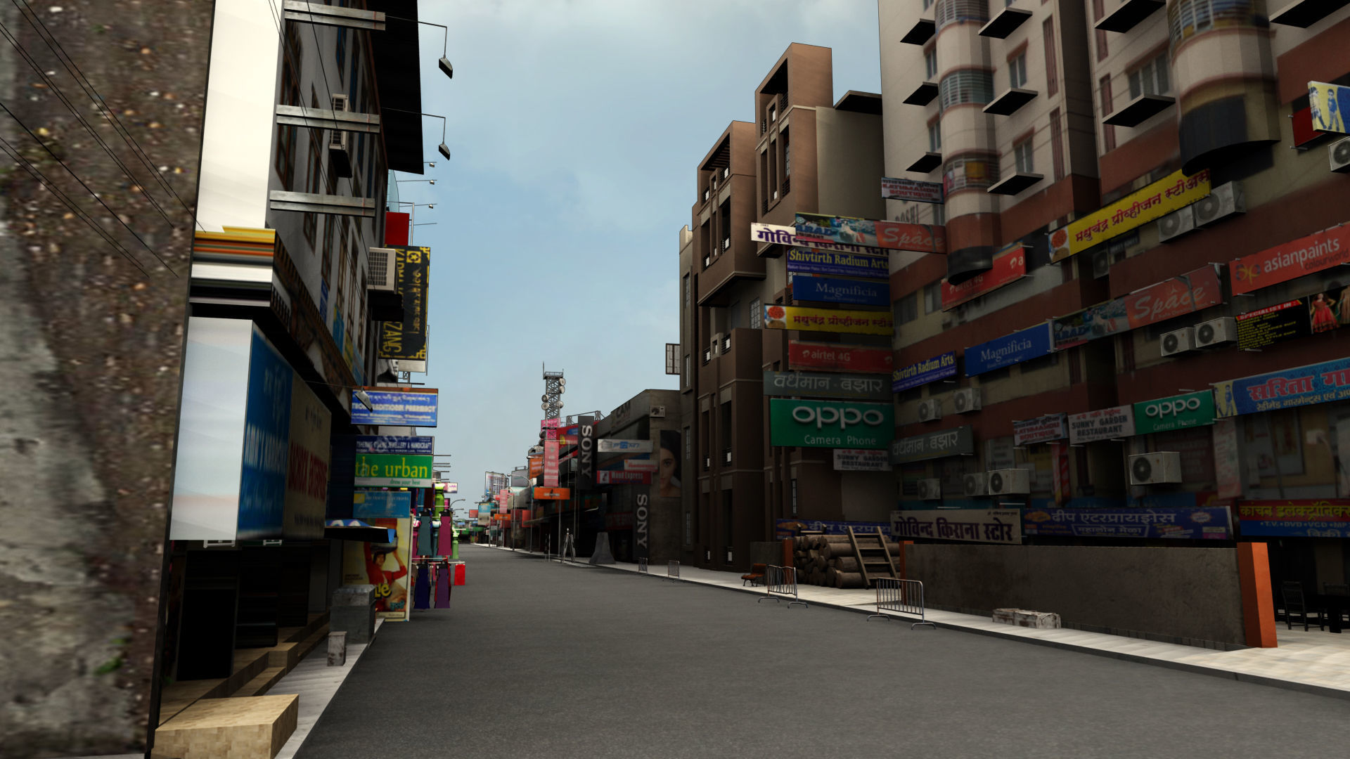 market bazaar street road 3d model 3D model_64