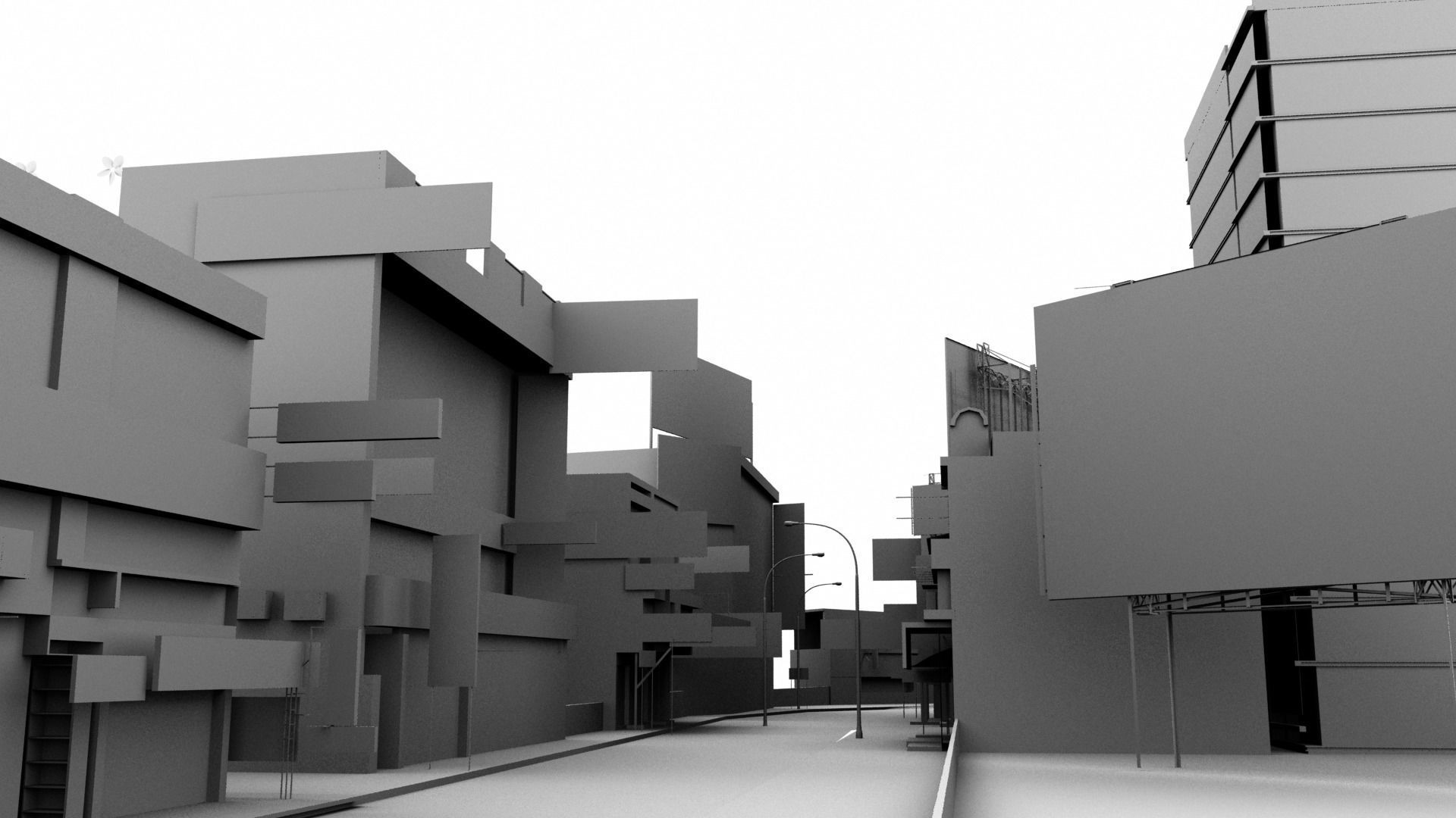 market bazaar street road 3d model 3D model_83