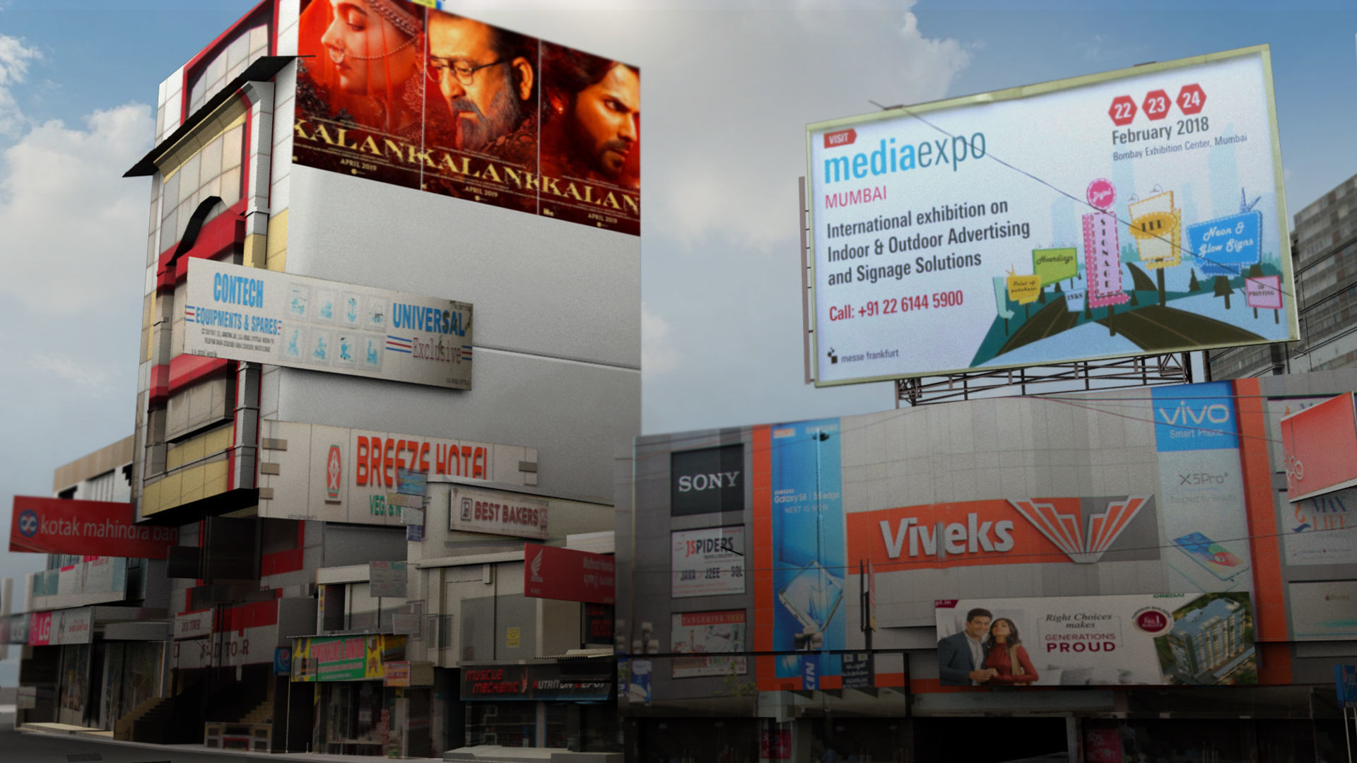 market bazaar street road 3d model 3D model_4