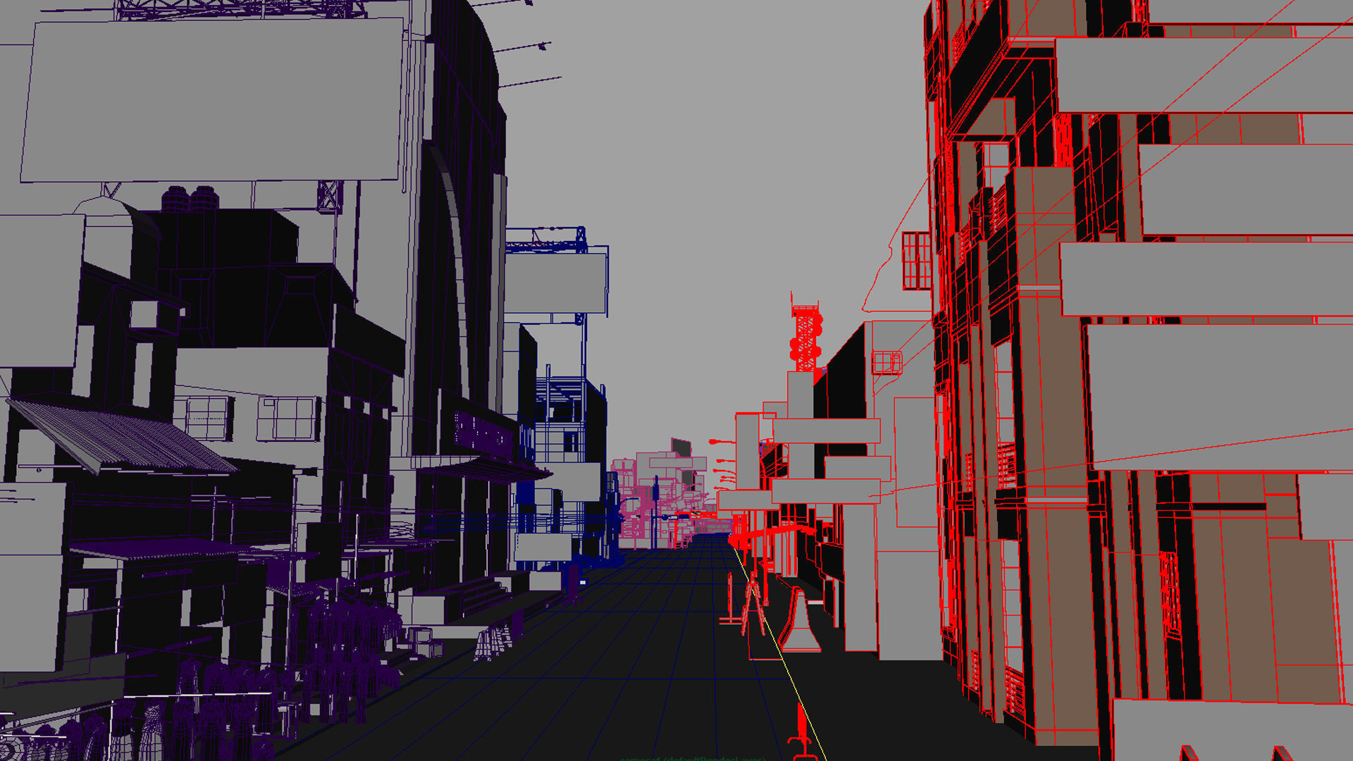 market bazaar street road 3d model 3D model_140