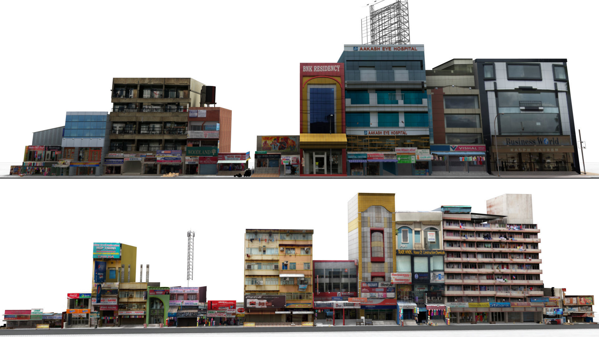 market bazaar street road 3d model 3D model_76