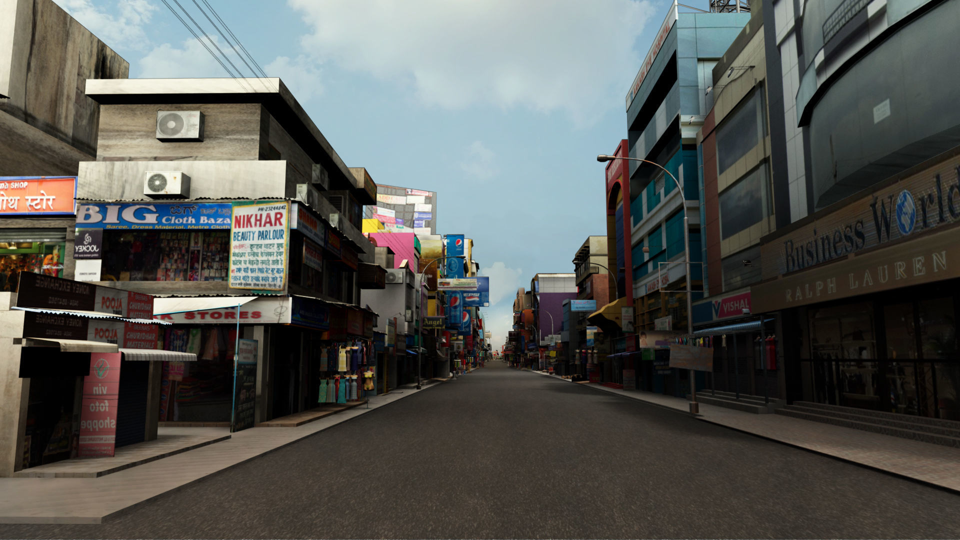 market bazaar street road 3d model 3D model_54
